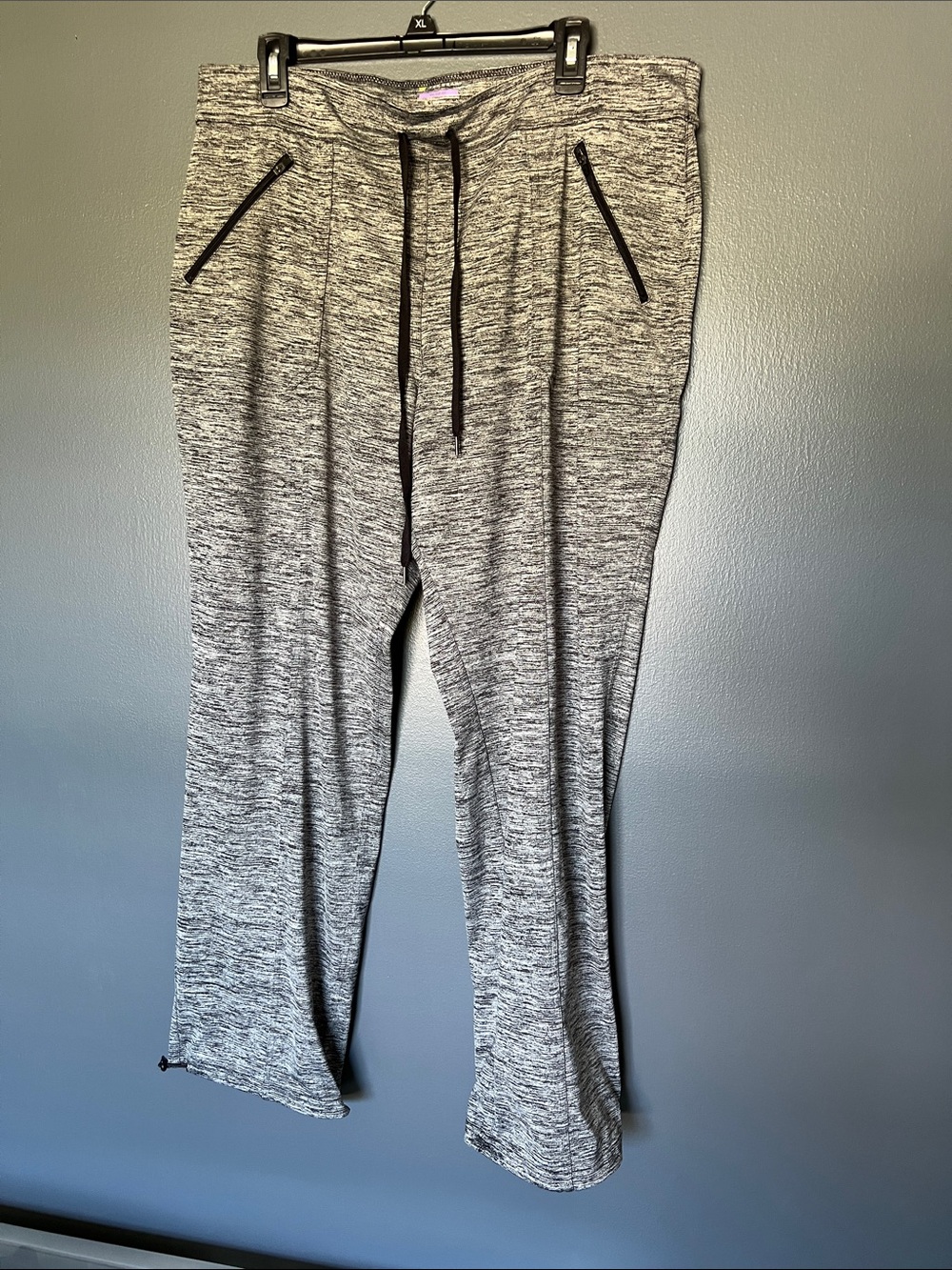 Tek Gear On-The-Go Track Pants XL Gray Straight Leg DryTek